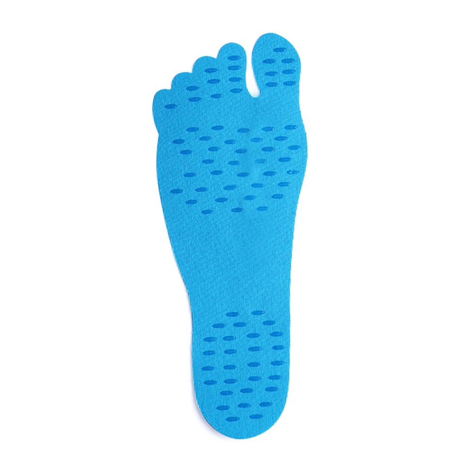 2 шт., водонепроницаемые пляжные стельки, наклейки для ног, липкие подушечки, носки для бассейна, гипоаллергенная клейкая Подушечка для ухода за ногами для мужчин, женщин, взрослых и детей - Цвет: Light Blue