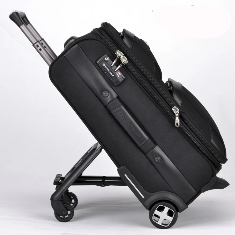KAWEIDA, мужская деловая сумка на колесиках, скейтборд на колесиках, многофункциональная креативная дорожная сумка, чемодан для скейтборда, колеса
