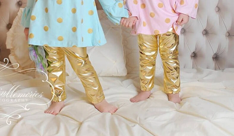 baby girl gold pants