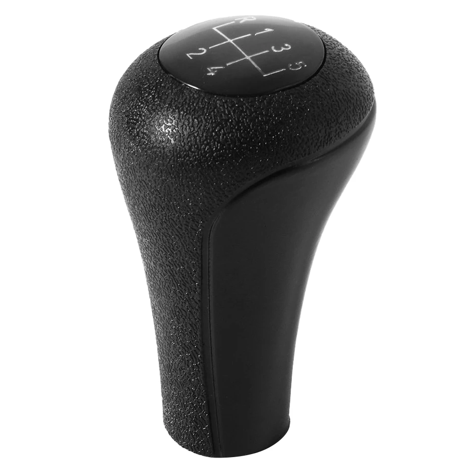 Black Handbrakes 5 Speed Manual Plastic Gear Shift Knob 12mm Stick Hole