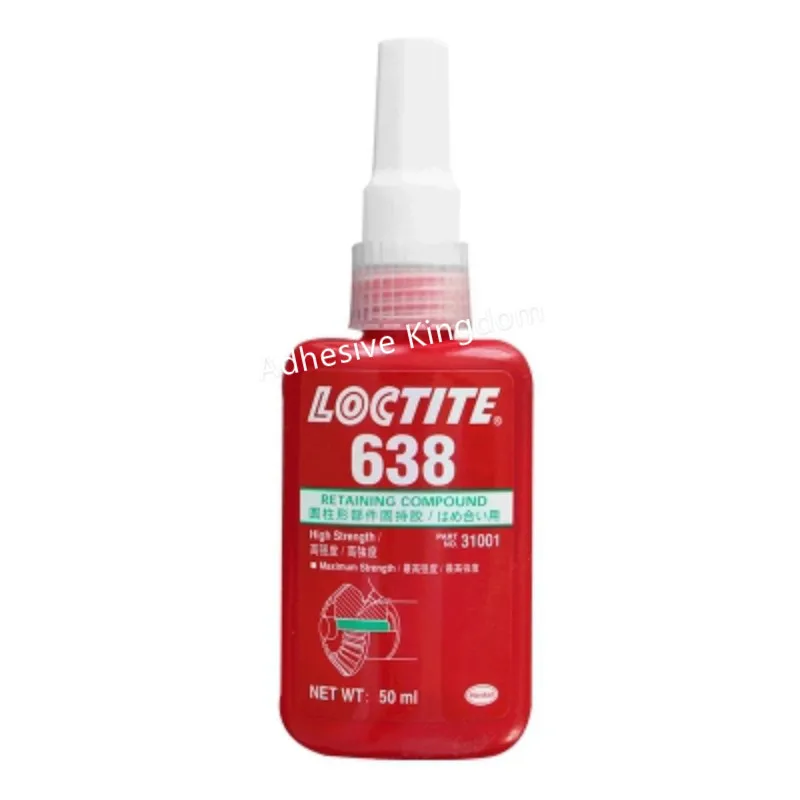 50 мл Loctite 638 цилиндрические части Холдинг клей Высокая прочность подшипника крепежный клей анаэробный клей