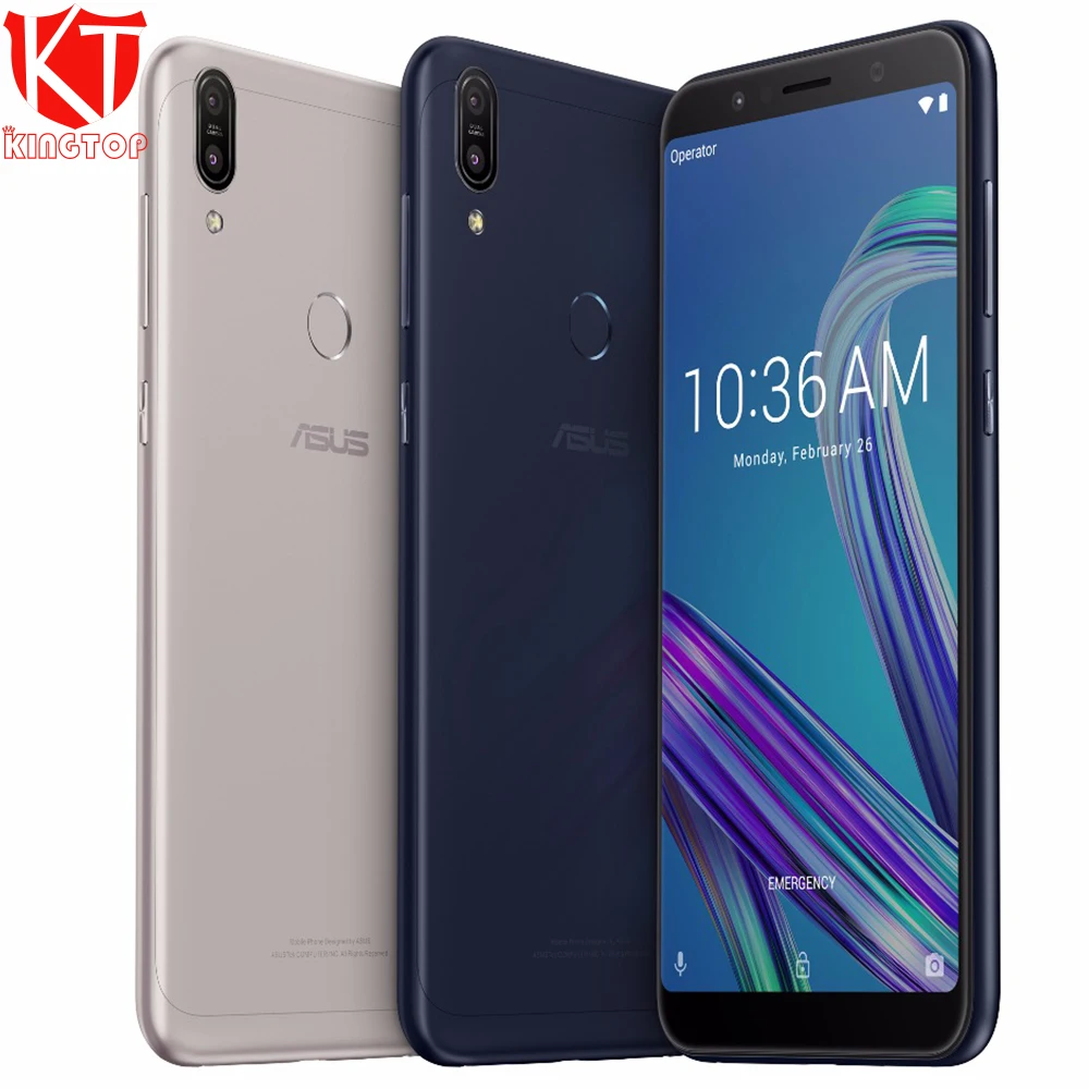 

Original Asus ZenFone Max Pro M1 ZB602KL Mobile Phone 6" 3GB RAM 32GB Snapdragon 636 Octa Core Camera 8.0+16MP 5000mAh NFC Phone