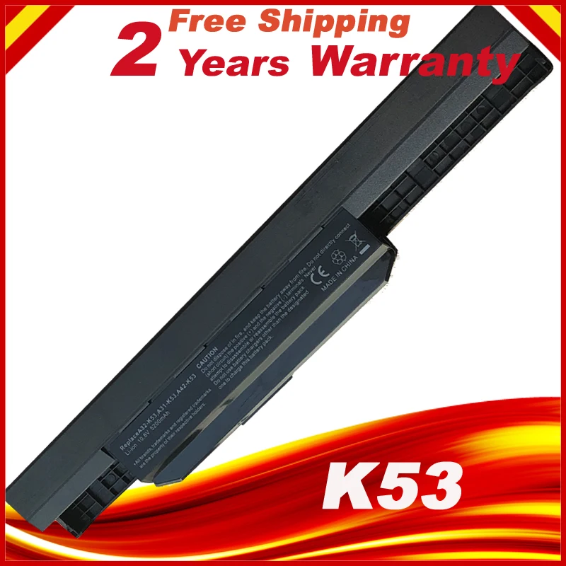 Аккумулятор для ноутбука Asus K53S K53 K53E K43E K53T K43S X43E X43S K43T K43U A53E A53S батарея | Компьютеры