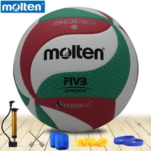 Voleibol fundido v5m5000 original nova marca de alta qualidade genuíno material do plutônio fundido tamanho oficial 5 voleibol