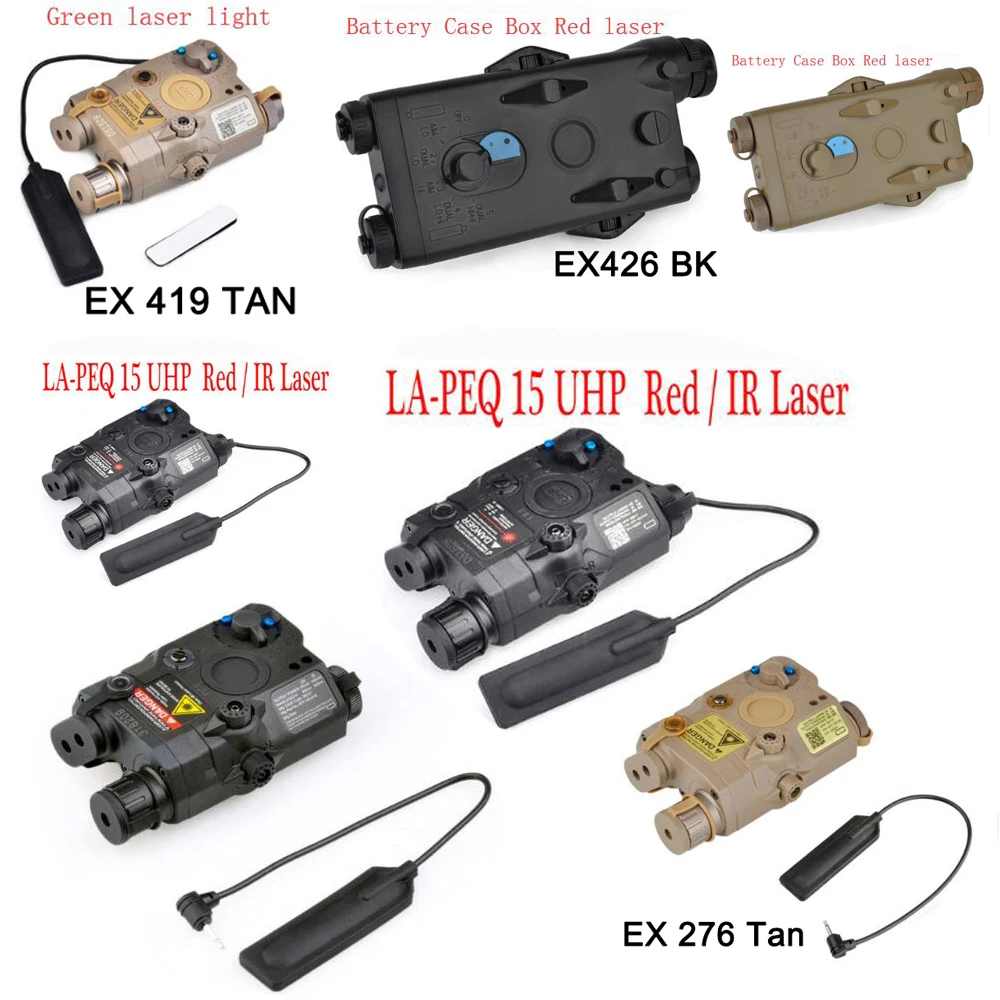 WIPSON Airsoft вспышка светильник SF PEQ LA 5C UHP зеленый и ИК лазерный тактический комбо с