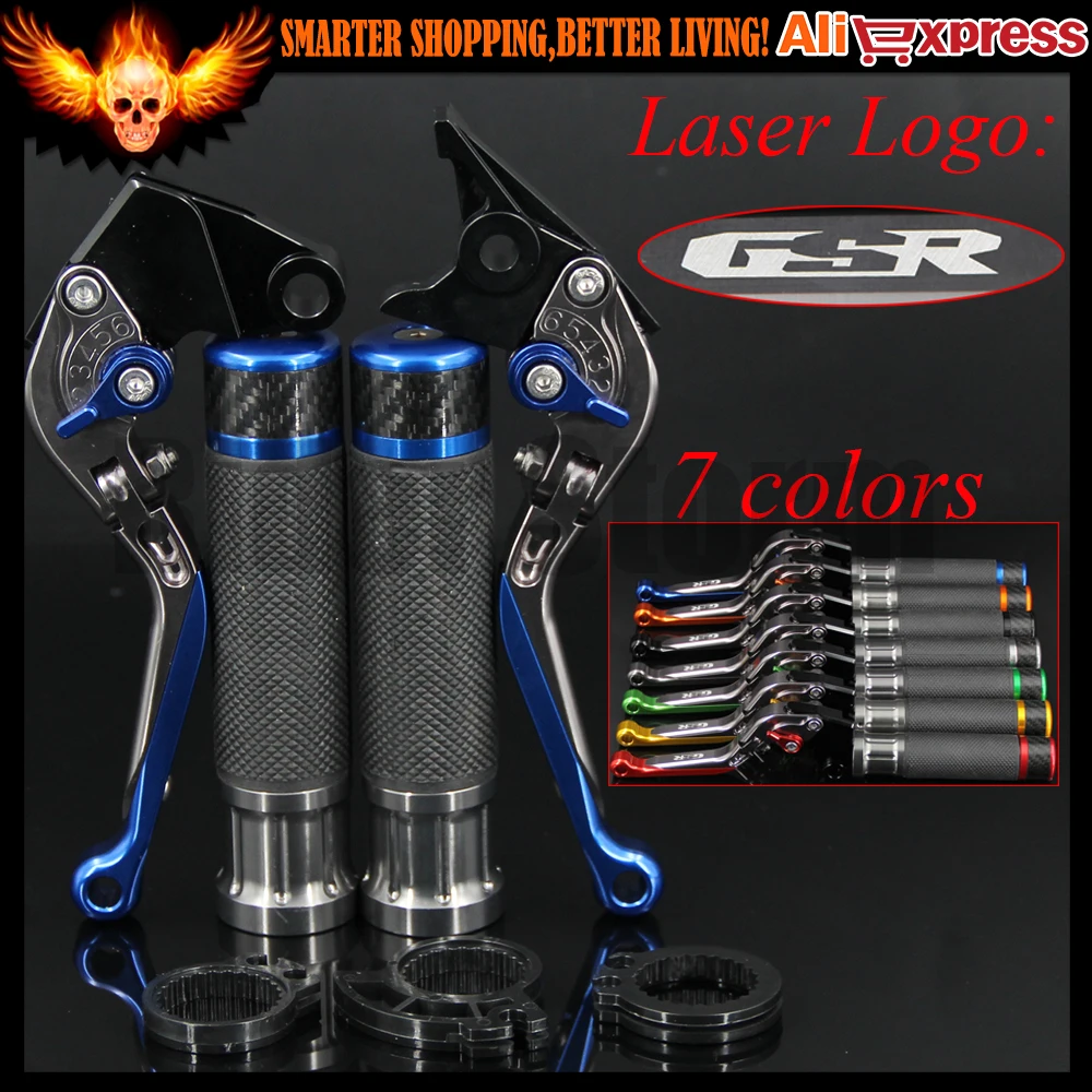 

7 Colors For Suzuki GSR750 2011 2012 2013 2014 2015 2016 Blue+Titanium Motorcycle Brake Clutch Levers and Handlebar Hand Grips