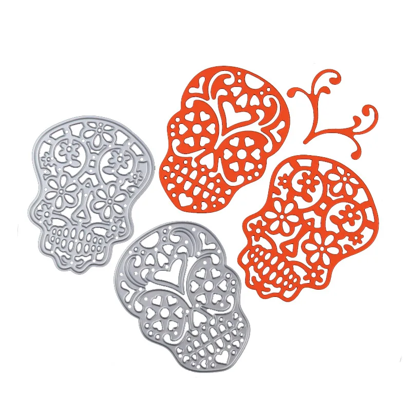 

Halloween Dies Skull Metal cutting dies new 2018 Carbon steel cutting craft dies for Scrapbooking paper card making Decorative