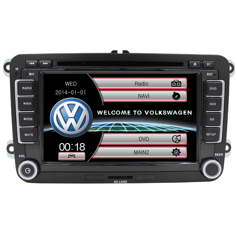 2 din Car DVD for Volkswagen VW golf 5 6 touran passat B6 sharan jetta caddy