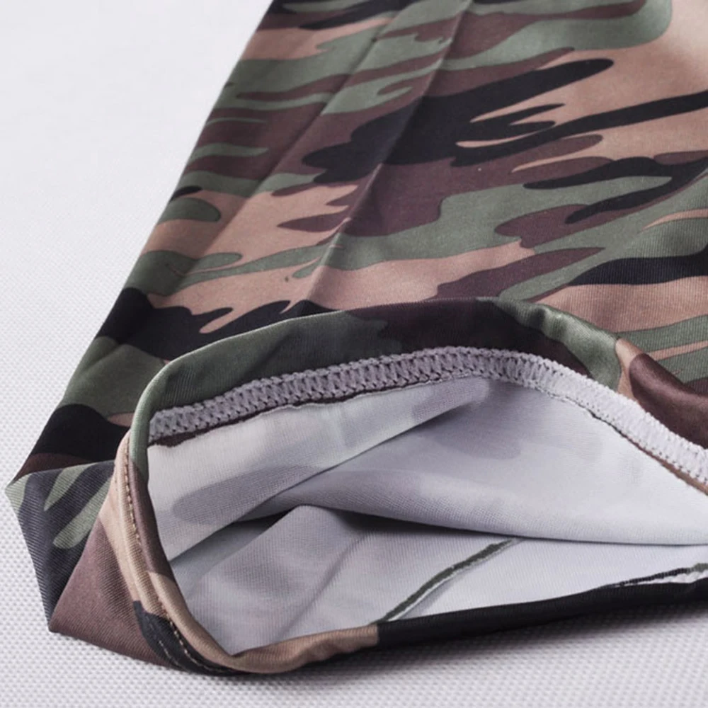 camouflage mens cargo pants fashion sexy camouflage dress Male Middle Pants Elastic Waist Design M02-2
