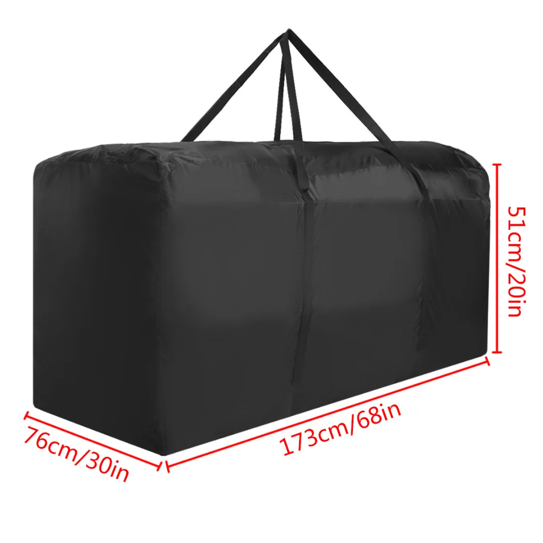 Mayitr Outdoor Garden Large Capacity Furniture Storage Bag Cushions Upholstered Seat Storage Bags Protective Cover