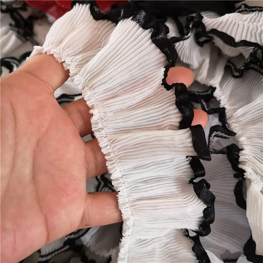 Lychee Life DIY плиссированная вышитая кружевная отделка красочная шифоновая лента ручной работы шитье платье одежда Декор