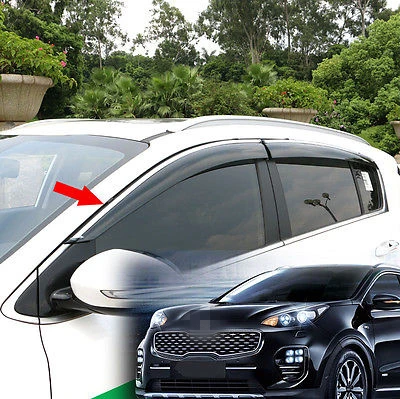

FIT FOR 2017 KIA SPORTAGE SIDE WINDOW RAIN DEFLECTORS GUARD VISOR WEATHERSHIELDS