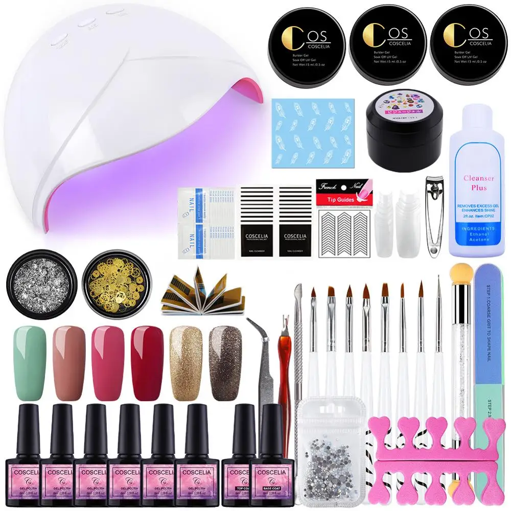 

Nail Set UV LED Lamp Dryer Gel Nail Polish Set Tools For Manicure Set Electric Nail drill For Nail Art Tools For Manicure Nail
