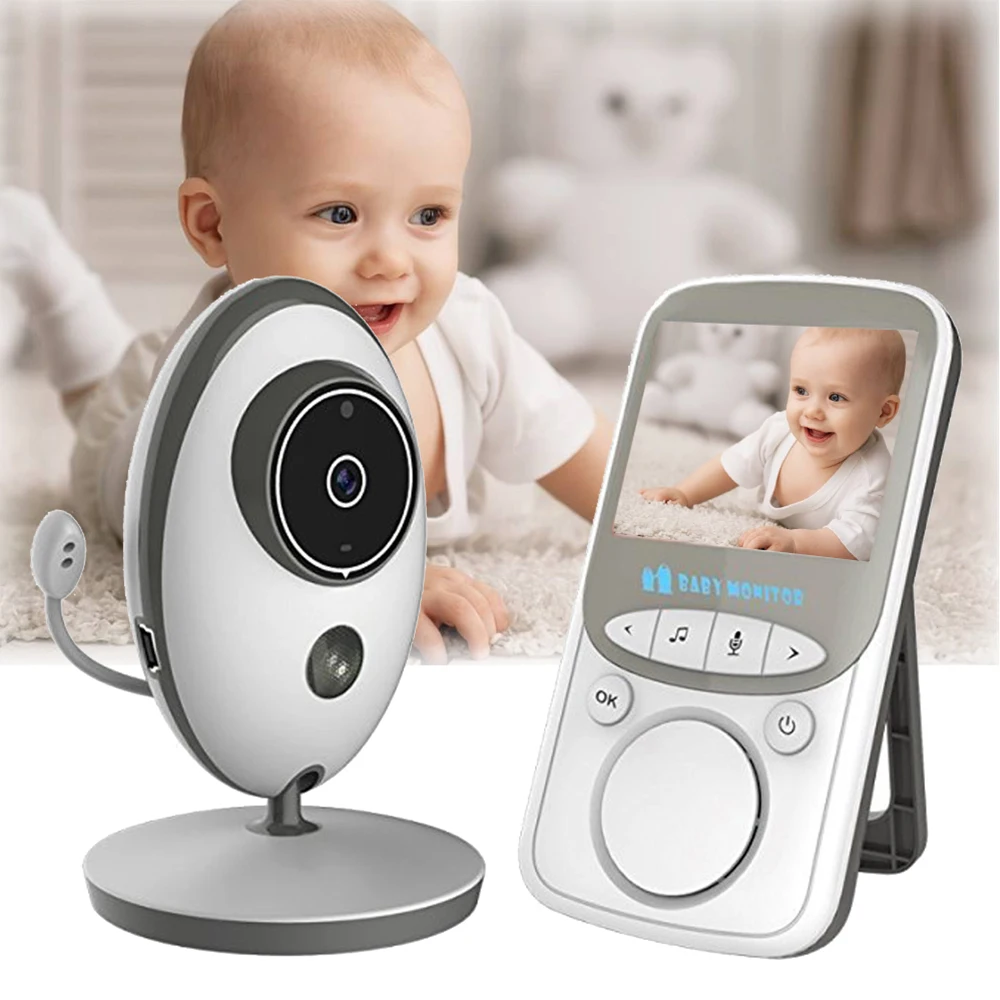 

VB605 Wireless Video Baby Monitor 2.4 Inch Color Home Security Camera Intercom IR 24h Baby Walkie LED Portable Baby Camera wifi