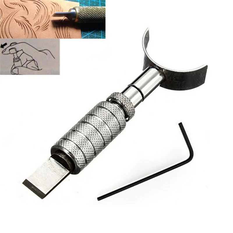 

Leather Adjustable Swivel Craft Graver DIY Handmade Leather Tools Rotating Carving Knife With Blade 6121wn