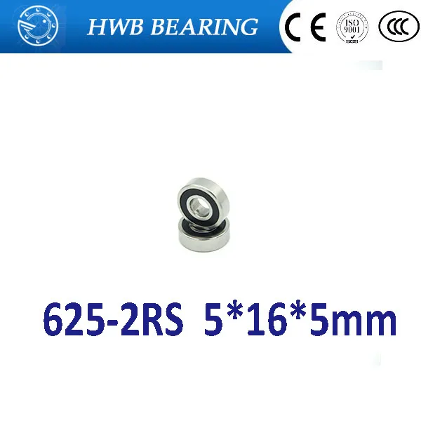 625RS 625 625-2RS deep groove ball bearing 5x16x5mm miniature bearing 5*16*5mm 625 2rs