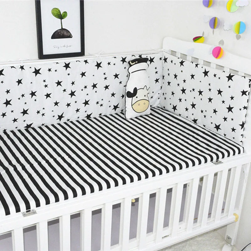 Детский бампер для новорожденных Подушки для детской кроватки в горошек Крест-накрест с принтом детская кроватка бампер детская кровать