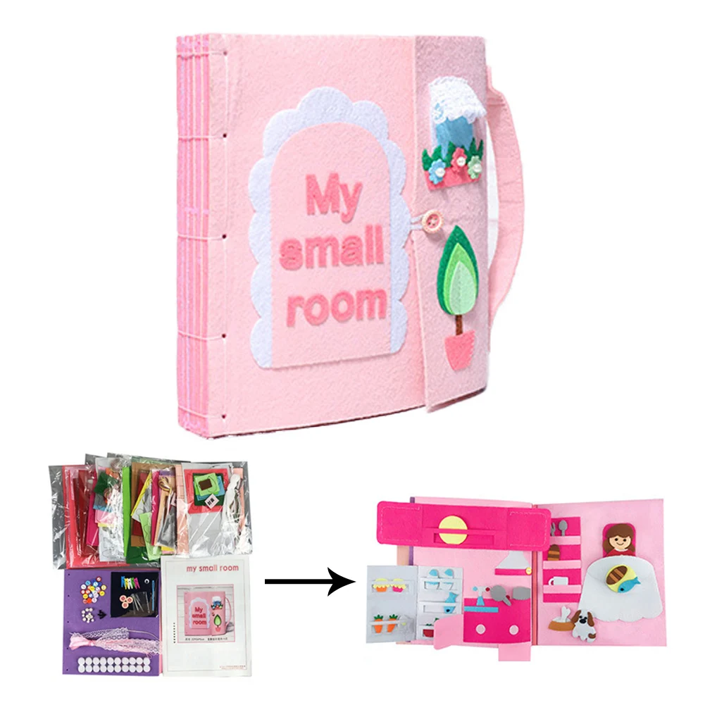 Anos de Idade Livro para 1-3 Bebê Faça Você Mesmo Pano Livro Educação Precoce Montessori Não-tecido Quebra-cabeça Crianças Iluminismo Treinamento 12 Home & Garden
