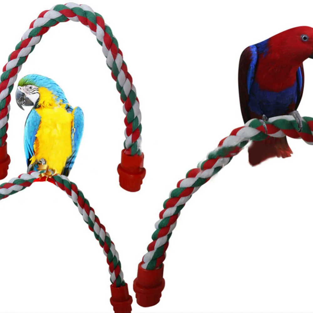 Parrot Rope Toy Pet Bird Parrot Standing Rope bird Cage Comfy Cockatiel Parakeet Conure Parrot