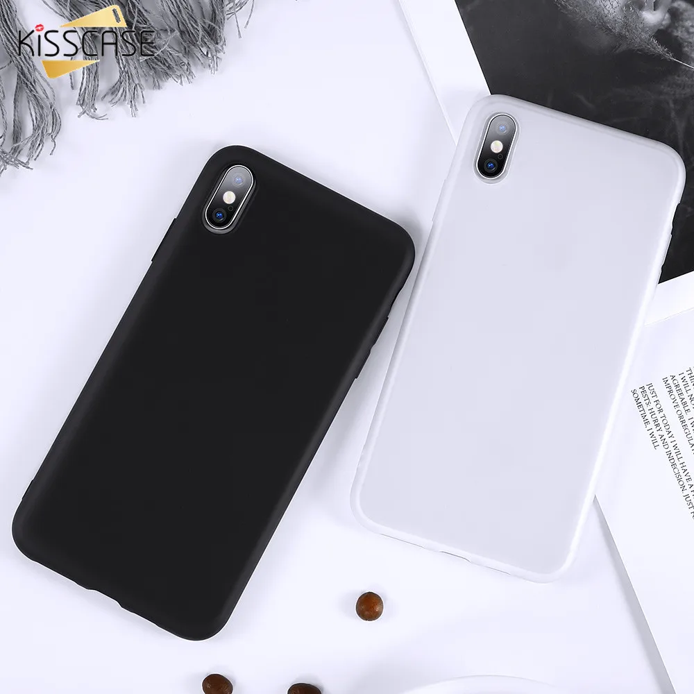 Матовый мягкий чехол для телефона KISSCASE iPhone XR X XS MAX Coque Ультратонкий силиконовый 7 8