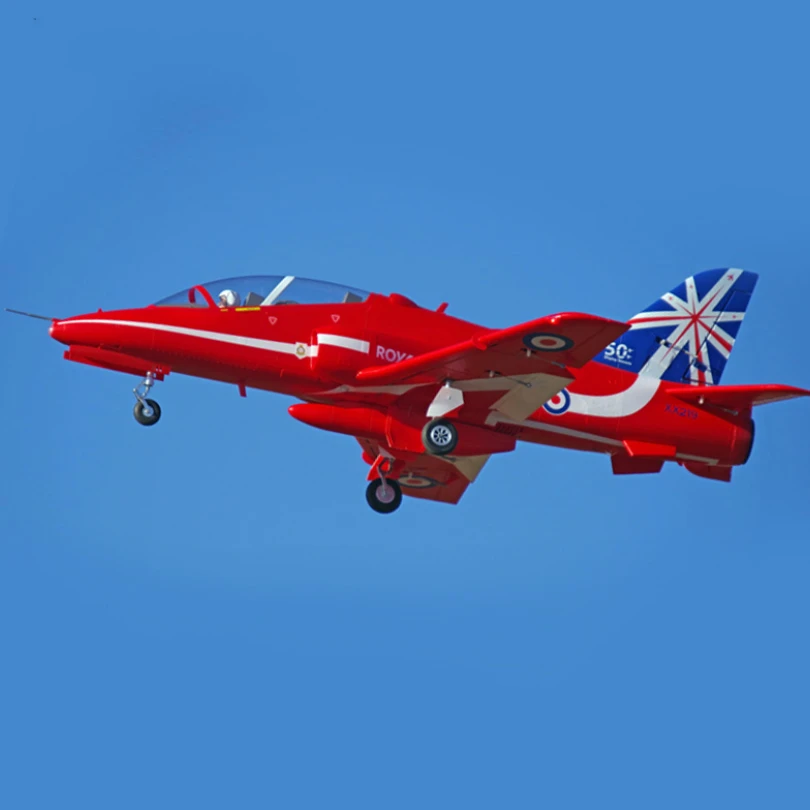FMS 80 мм Bae Hawk Red Arrow Ducted Fan EDF Jet 6S 6CH с клапанами убирает модель самолета Gyro PNP RC хобби