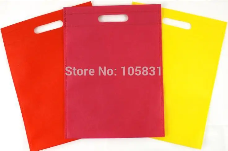 

20PCS 15.7 x 11.8 Inch Eco-friendly Non-woven bag custom printed LOGO nonwoven advertising Promotion Gift bags
