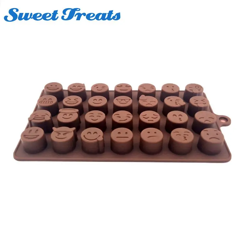 

Sweettreats Emoji Cake Chocolate Cookies Ice Cube Soap Silicone Mold Tray Baking Mold