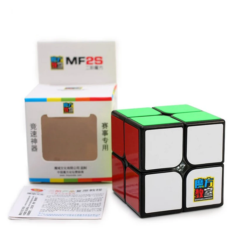 

Moyu MF2S 2x2 Competition Speed Magic Cube MF2S Magic Cube Puzzle Gifts Educational Toy for Children MF8806 - Black