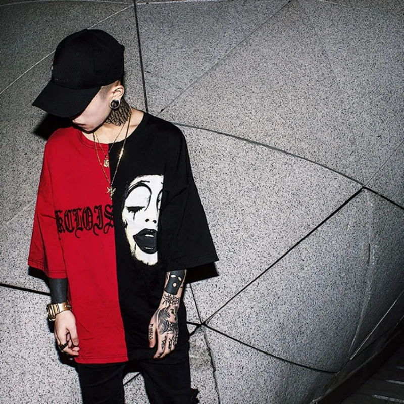 Harajuku Lover футболка Grim Reaper принт «панк-рок» Графические футболки для мужчин и женщин хлопковые топы футболки размера плюс для мужчин и женщин