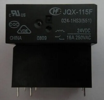 Комплект нормально открытого реле HF115F-024-1HS3 JQX-115F-024-1HS3 6 футов 16A | Строительство и