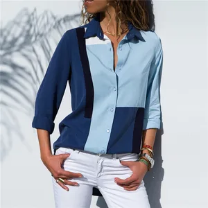 Blouse women casual long-sleeved solid women blouse tops office women blouse chiffon shirt vestido female blouse women clothing