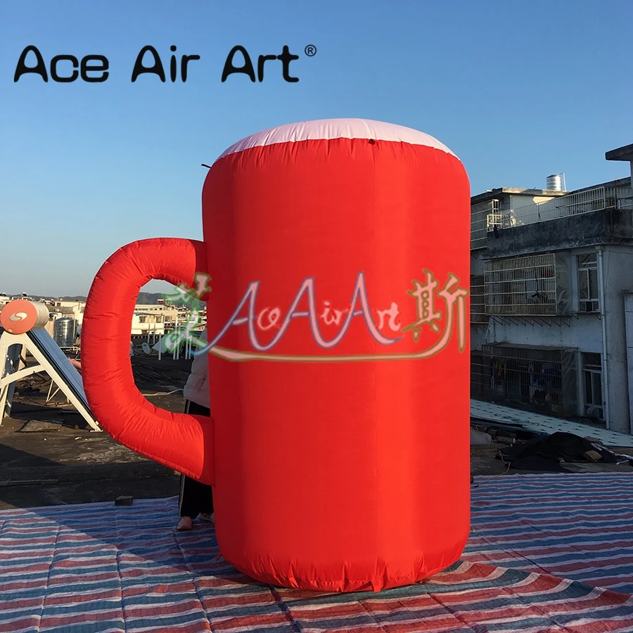 Hot promotional Great Inflatable advertising cup/Beer mug Replica model with blowing