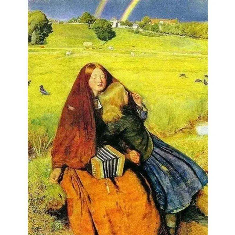 

World famous painting Full Square Diamond painting Round Mosaic grassland Diamond Embroidery Sale Home decoration