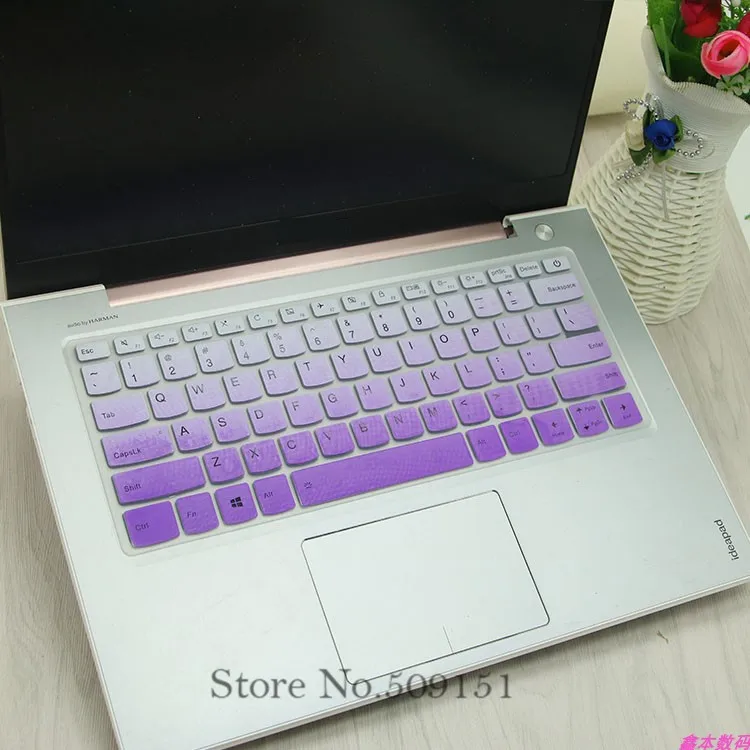 Laptop Keyboard Cover Skin Protector For Lenovo Yoga S940 14IWL S940-14IWL 14 inch C340 C340-14IWL 14'' / C340-15IWL Notebook - Цвет: GradualPurple