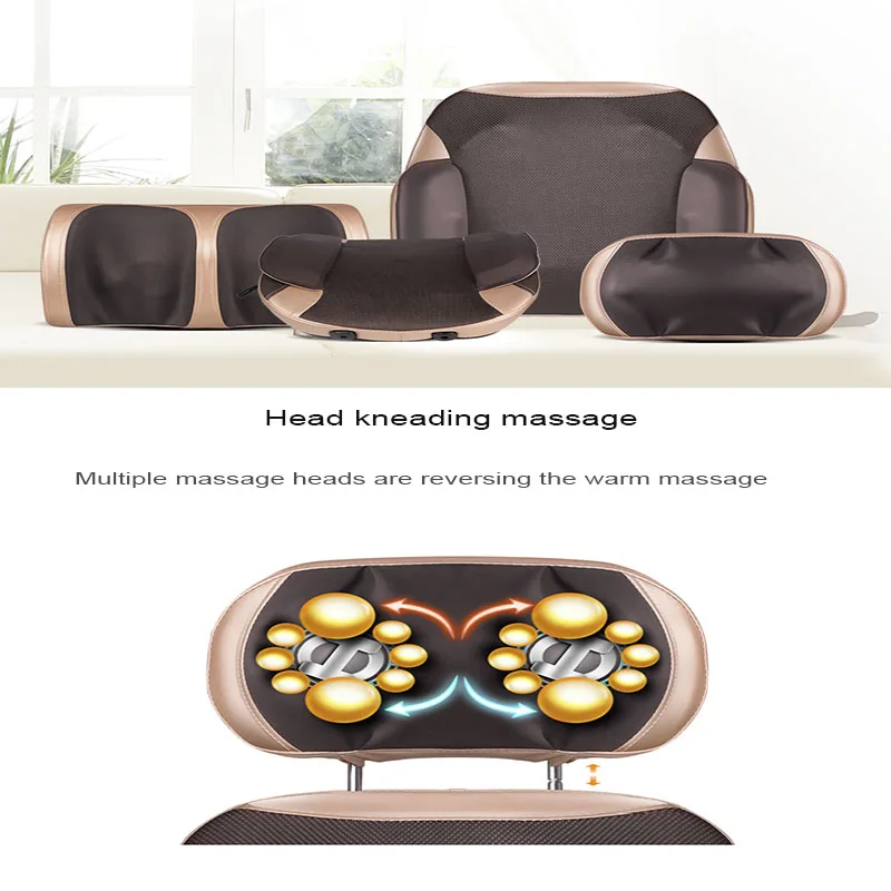 US $450.37 Neck Waist MultiFunction Massage Seat Cushion Home Leg Massage Cushion Body Massager Detachable Free Combination