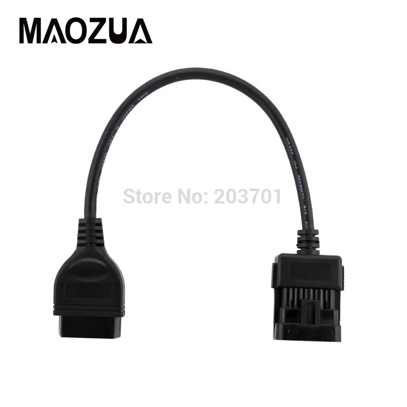 OBD2 Cable for Opel 10Pin socket to OBD ii 16PIN font b Diagnostic b font Connector