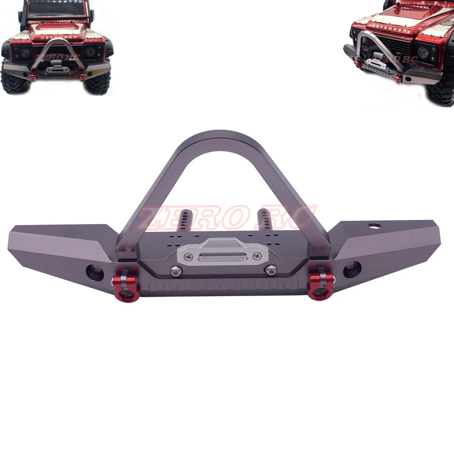 

TRX4 AXIAL CNC Aluminum Front Bumper Bull Bar With Shackles Set FOR 1/10 RC Crawler TRAXXAS Trx-4 Trx 4 SCX10 SCX10 II 90046