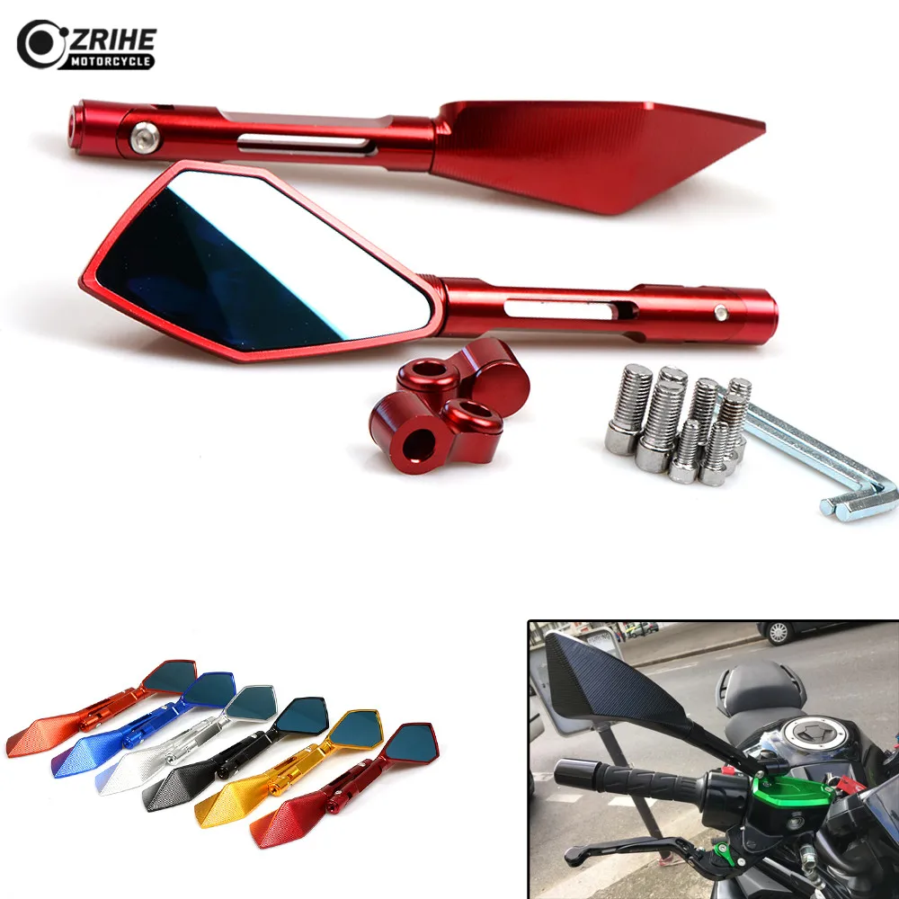Motorcycle Rearview Mirrors CNC Aluminum Glass Rear View Side Mirror FOR Benelli BN TNT600 BN300 Honda CBR 600F 600RR 900RR