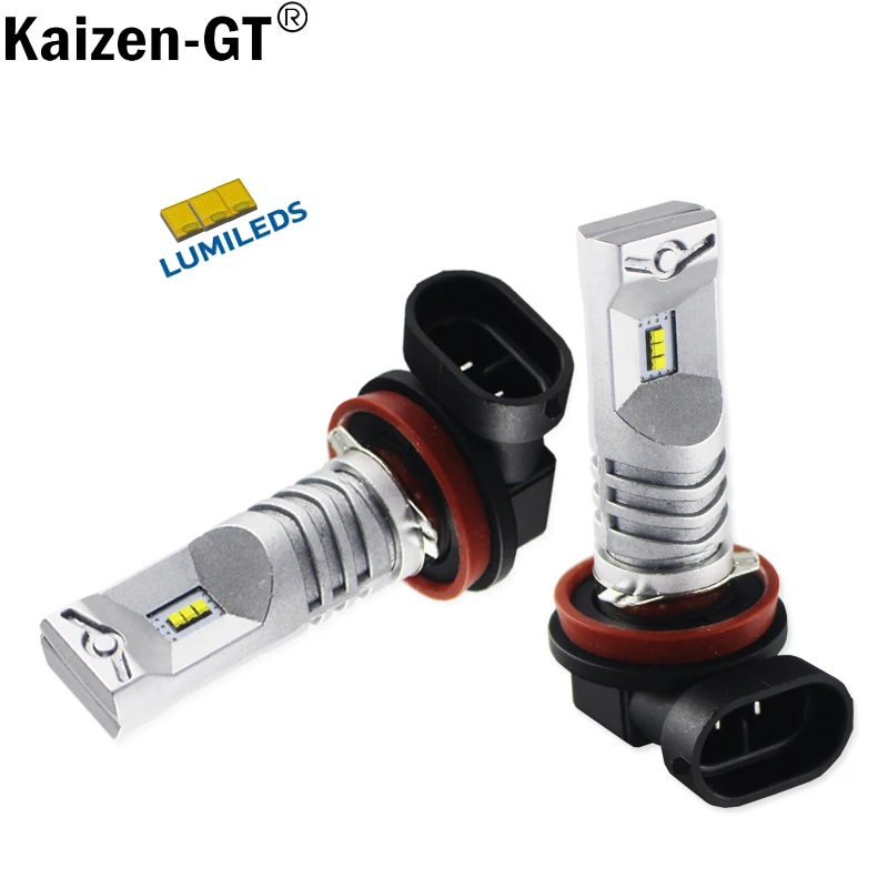 

2pcs 6000K White Powered By Luxeon LED H11 H8 H9 Bulb Auto Brake Fog Light Lamps Car Styling and Driving Lamps