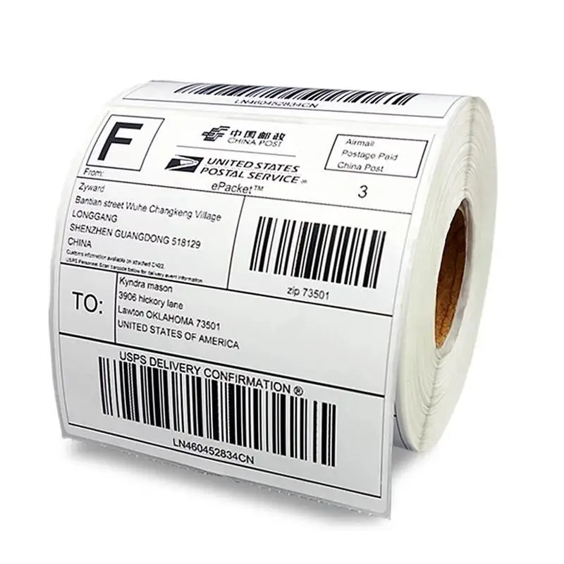 Amazon FBA Label Matt a4 SKU/UPC barcode Printer label 50 Lembar Termal Pengiriman Mailing Alamat label 4x6 4XL pencetakan