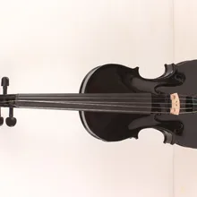 Новые 5 шт/упаковка-строка 4/4 электрическая акустическая скрипка темно-черный цвет#1-2423