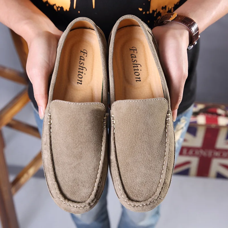 Mocassin Homme 2018 Men Loafers Genuine Leather Casual Shoes Fashion Slip on Driving Shoes Breathable Suede Loafers Size 38-44 цена Mocassin Homme 2018 Men Loafers Genuine Leather Casual Shoes Fashion Slip on Driving Shoes Breathable Suede Loafers Size 38-44 цены онлайн