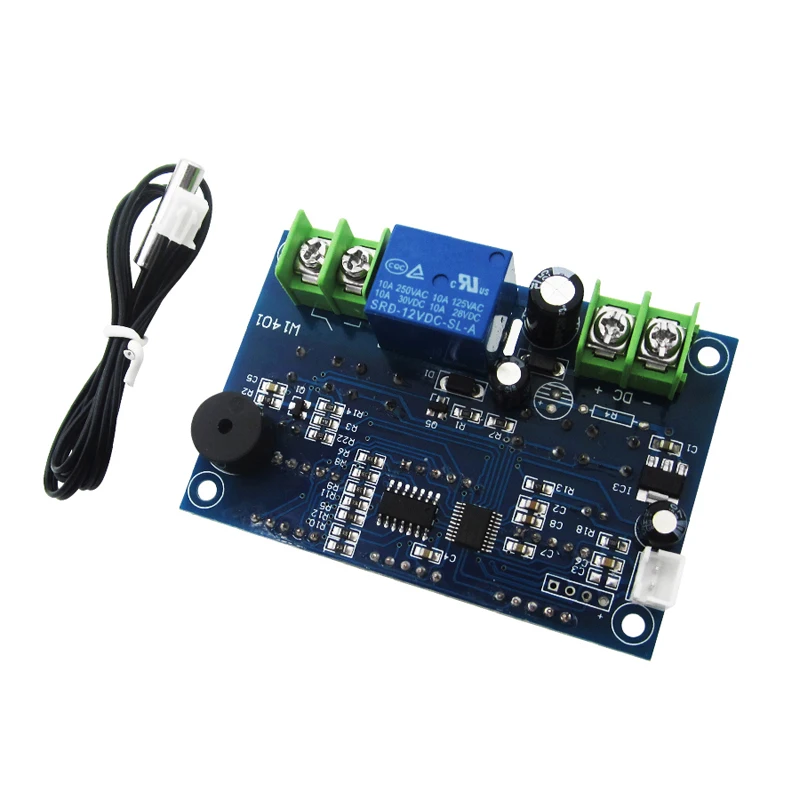 

Free shipping 5pcs DC12V thermostat Intelligent digital thermostat temperature controller With NTC sensor W1401 led display