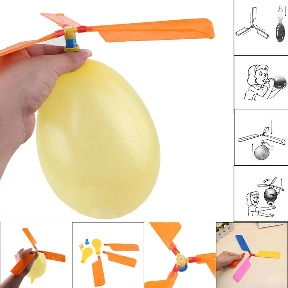 

Balloon Helicopter Flying Toy Child Birthday Party Flying balloon toys Filler balloons Gift flying toys for kids