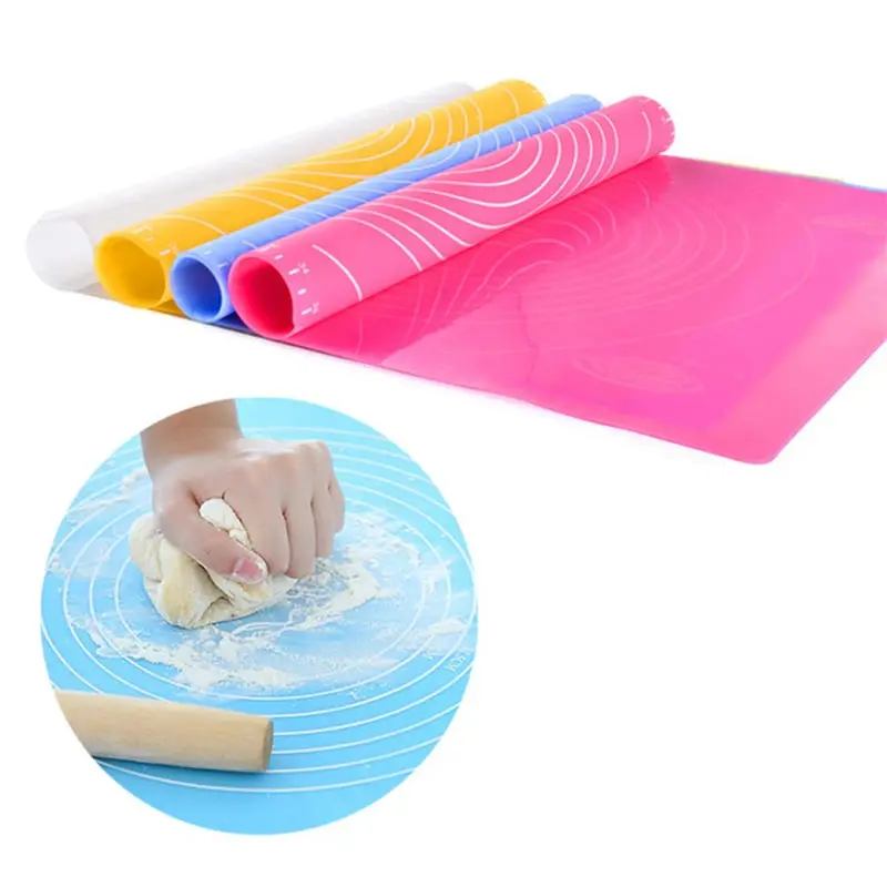 

1PC Silicone Household Baking Mat Kitchen Tool Accessories Kneading Pad Surface Mat Large Anti Slip Rolling Plate Silica Pad