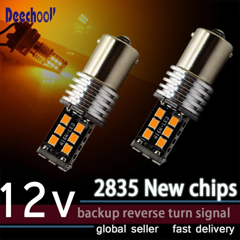 Светодиодные лампы deechooll 2 шт. 1156 светодиодный задние сигнальные PY21W BAU15S 10 Вт