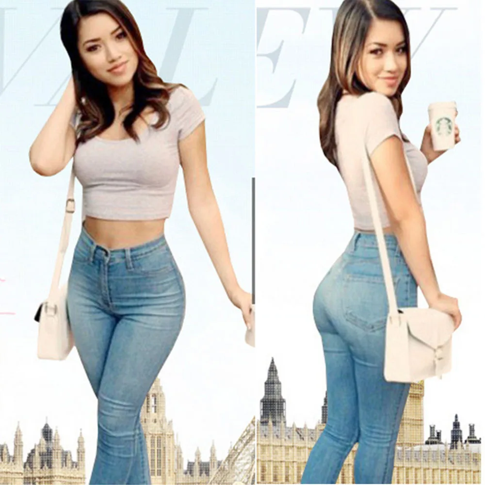 New 2017 Hot Sexy Women Ripped Jeans Big Holes Jeans Candy