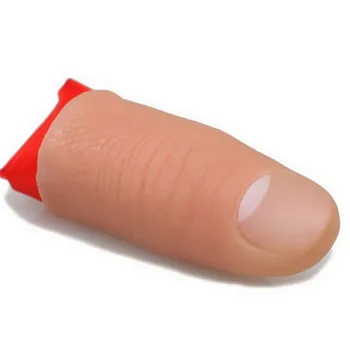 

Soft Fake Thumb Tip Finger Fake Magic Trick Close Up Vanish Appearing Finger Trick Props Toy Funny Prank Party Party Acc