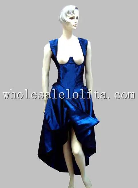 Готический синий тайский шелк исторический евро суд принцесса длинное платье ну вечеринку платье косплей платье - Цвет: Многоцветный