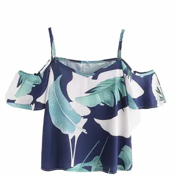 

Fashion Bohemian Floral Print Blouse Women'S Summer Sexy Off Shoulder Tops Ladies Short Sleeve Casual Chiffon Shirts Blouses #Yl